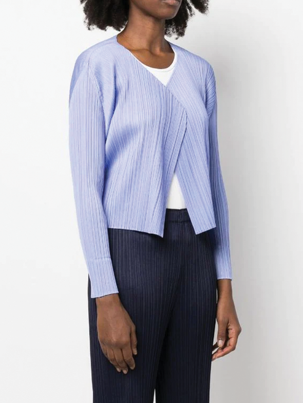 Please Please Issey Miyake Light Blue Monthly Colour Cardigan