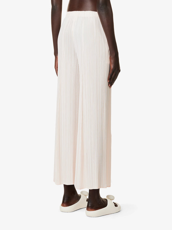 Please Please Issey Miyake Pink White Mellow Pleats Pants