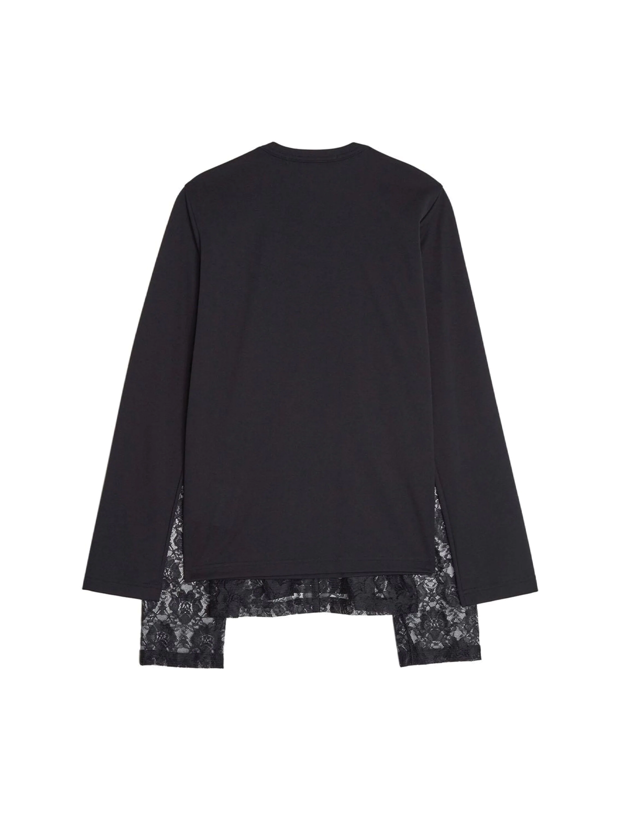 Comme Des Garçons Comme Des Garçons lace-detail layered top - Black