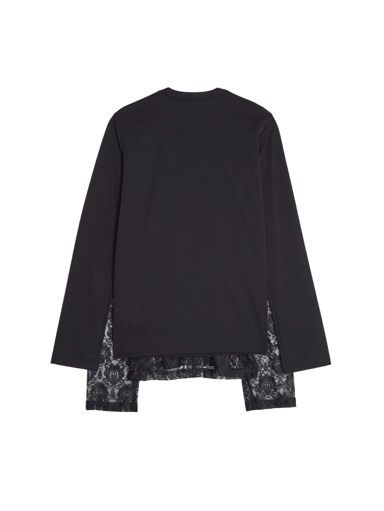CDG CDG Black Lace Layered Top