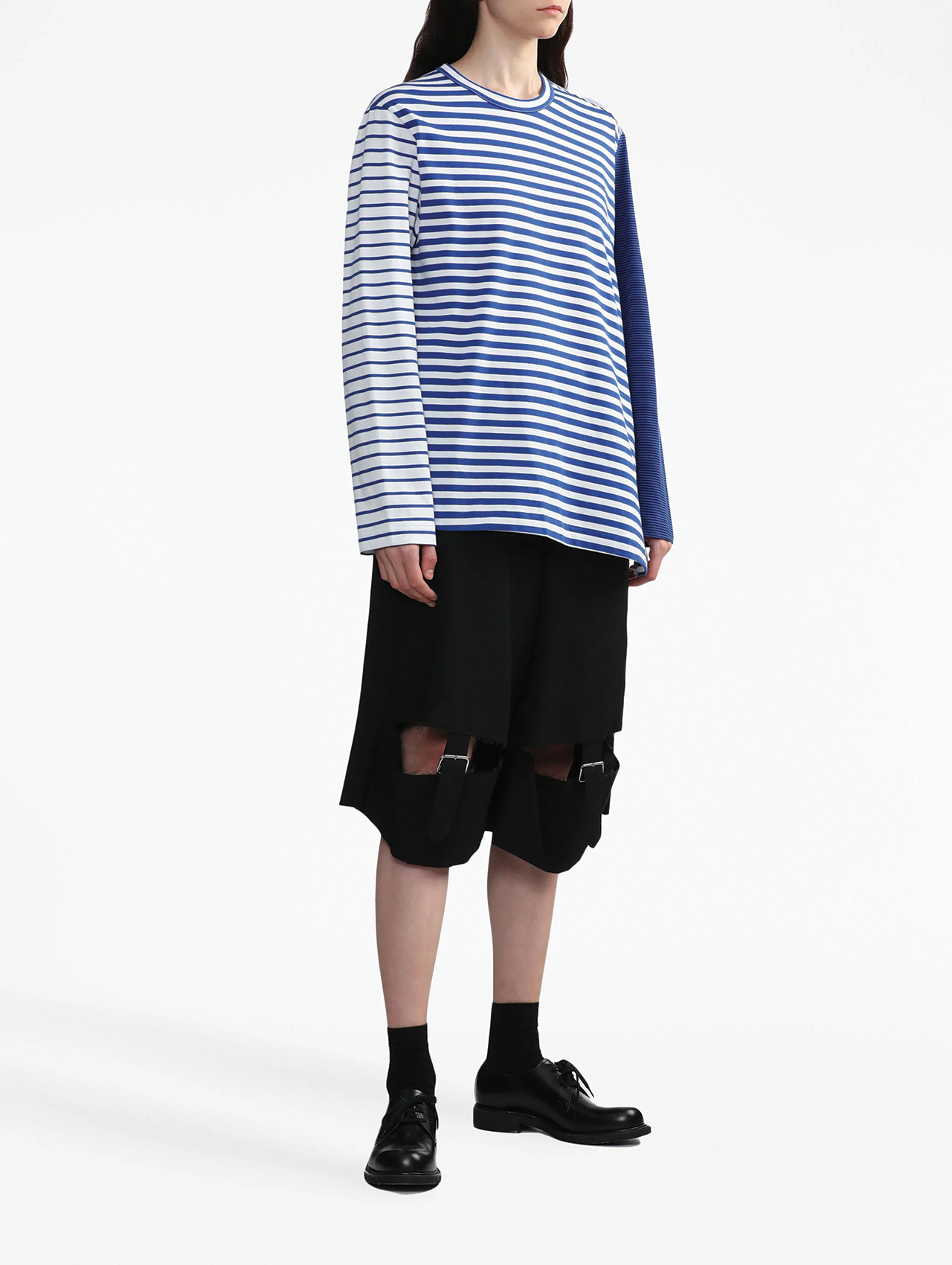 CDG CDG Blue Multi Way Stripe Longsleeve