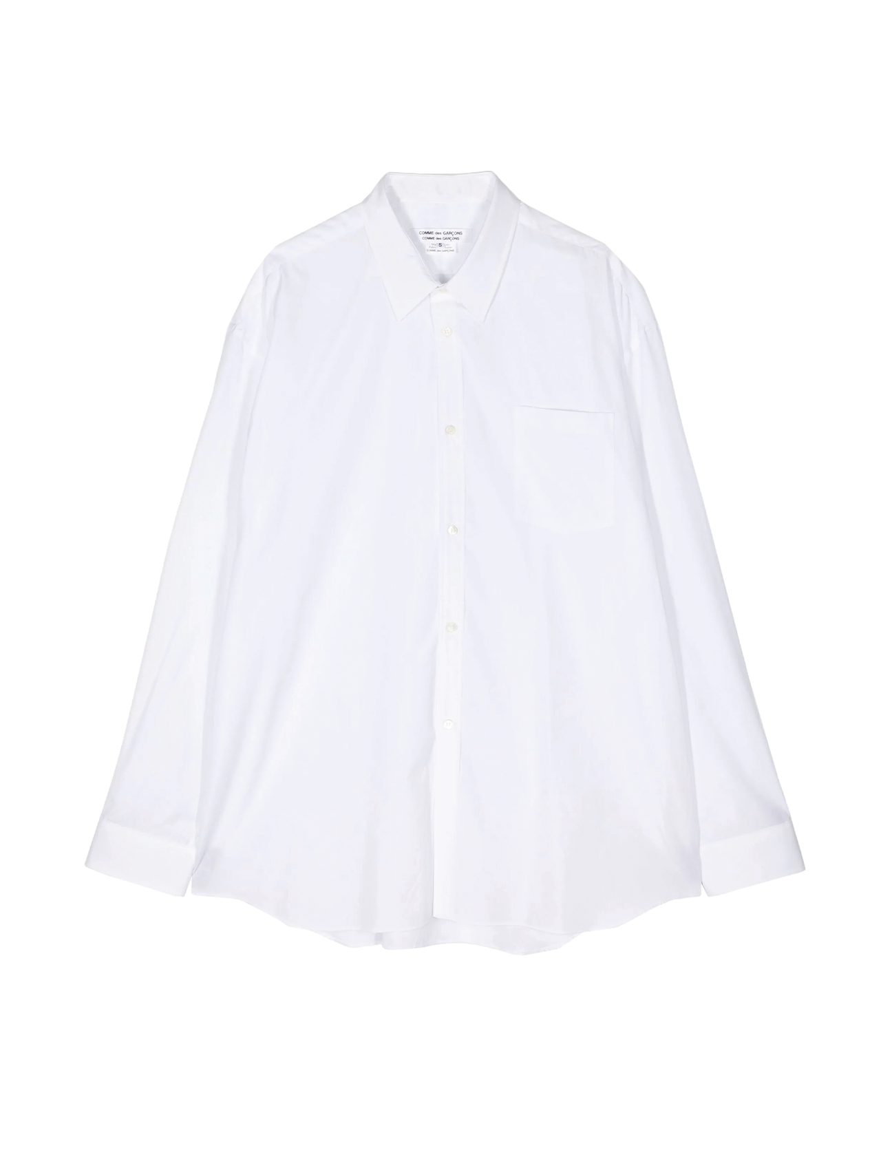 CDG CDG White Loose Fit Cotton Shirt