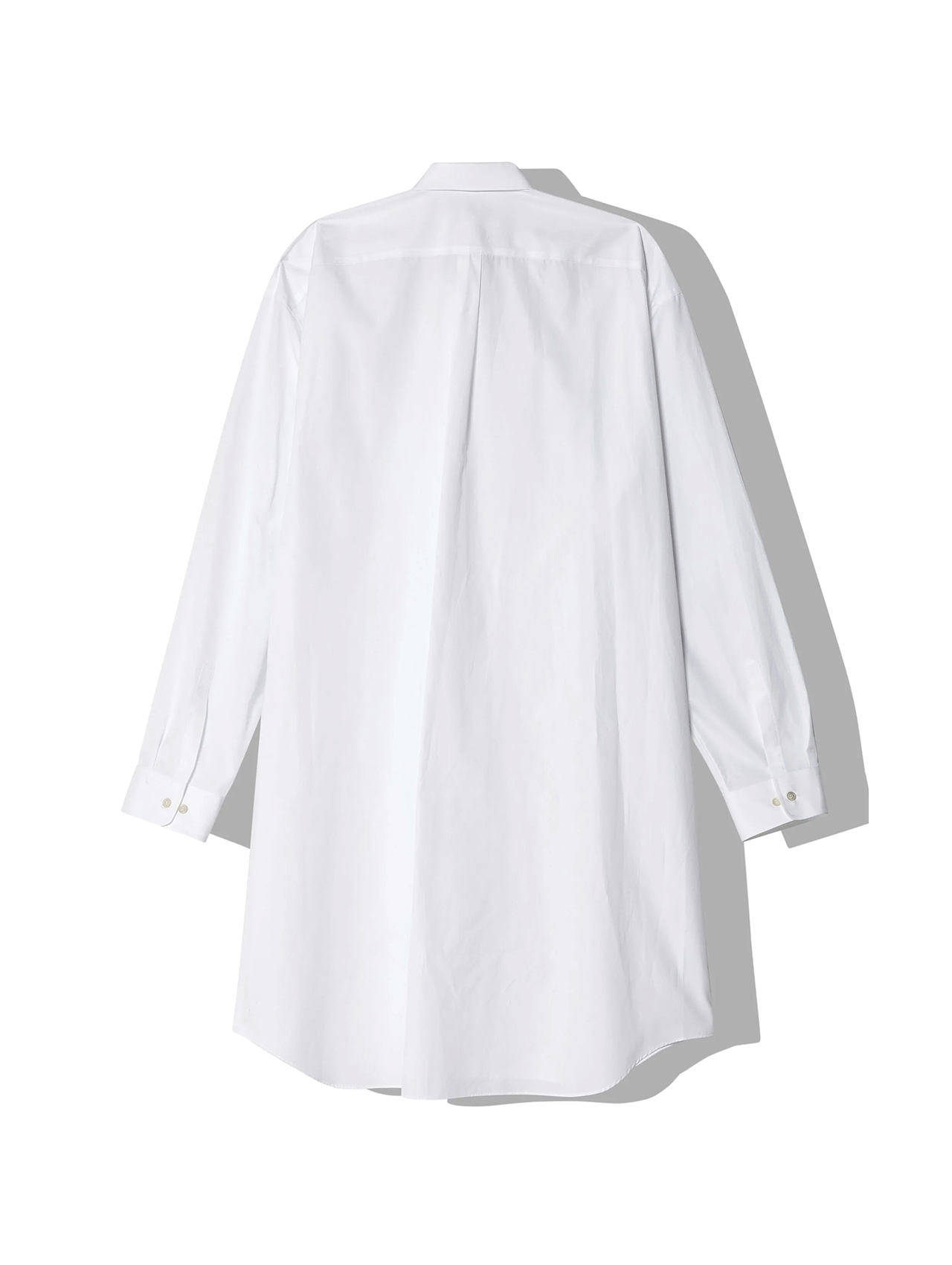 CDG CDG White Longline Cotton Shirt