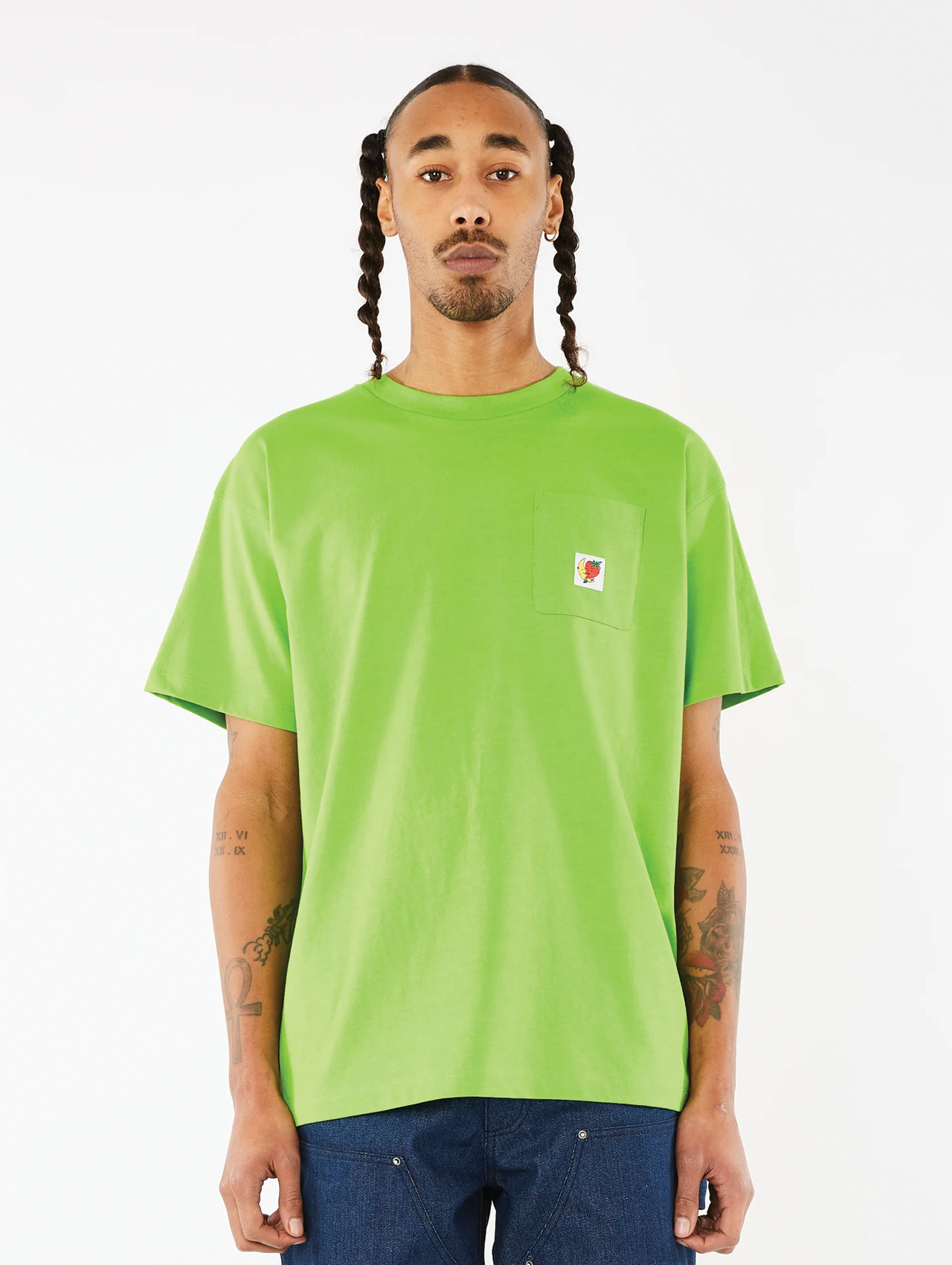 SKY HIGH FARM Green Logo Pocket T-Shirt