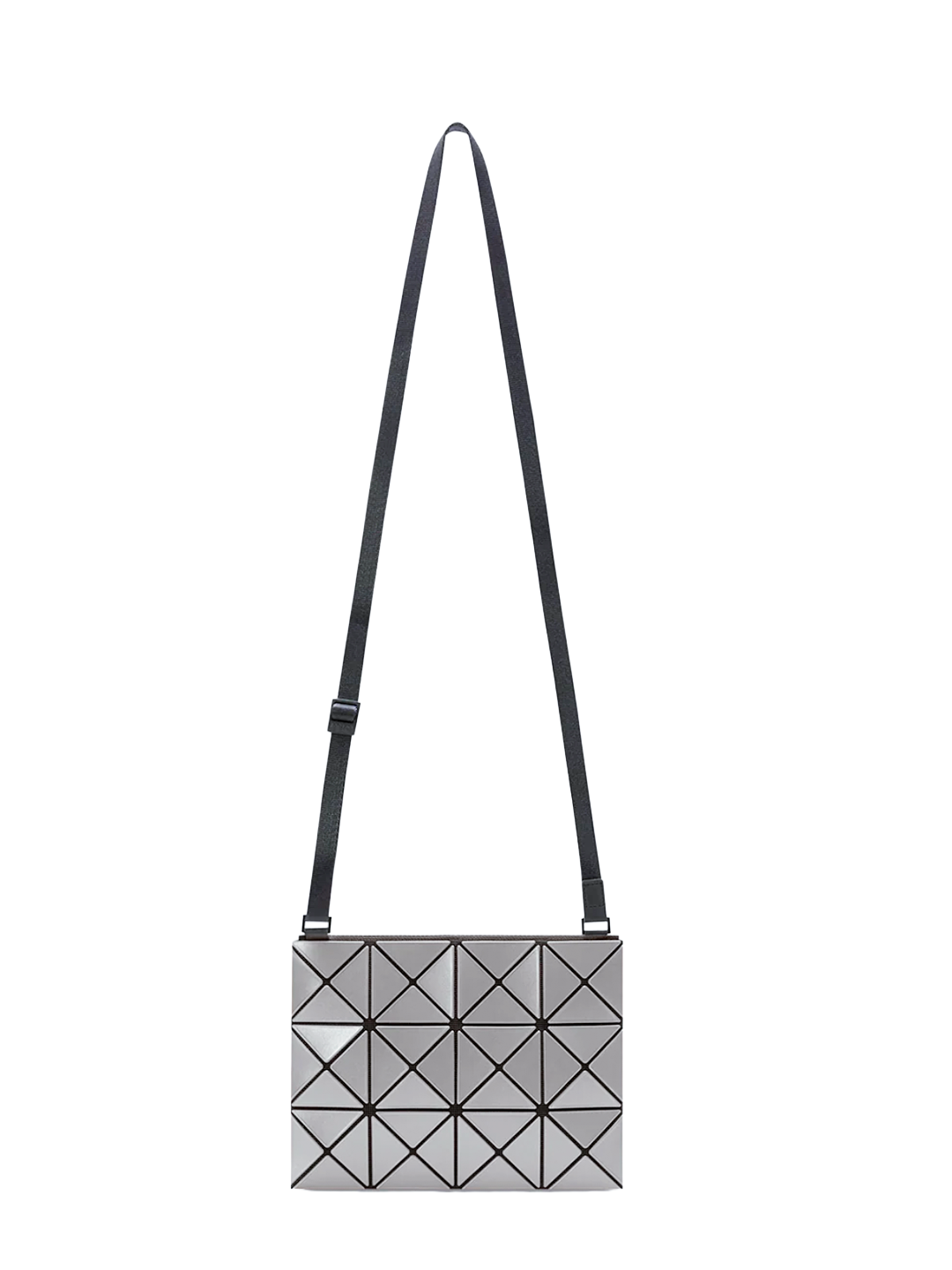 Bao Bao Issey Miyake Silver Crossbody Shoulder Bag