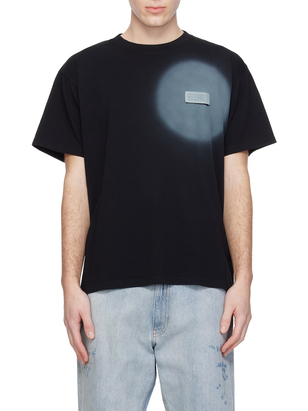 MM6 Black Spray Paint T-shirt