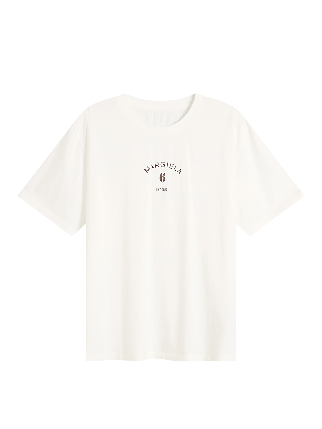 MM6 White Unisex Margiela 6 Printed T-shirt