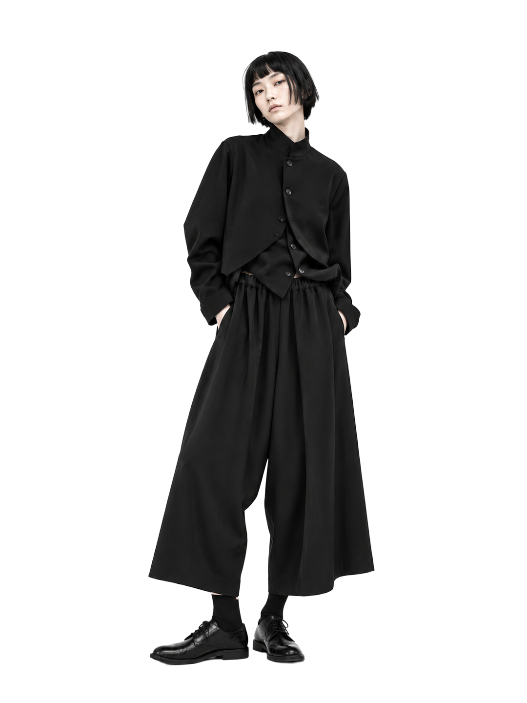 CDG Mainline Black Wide Pants