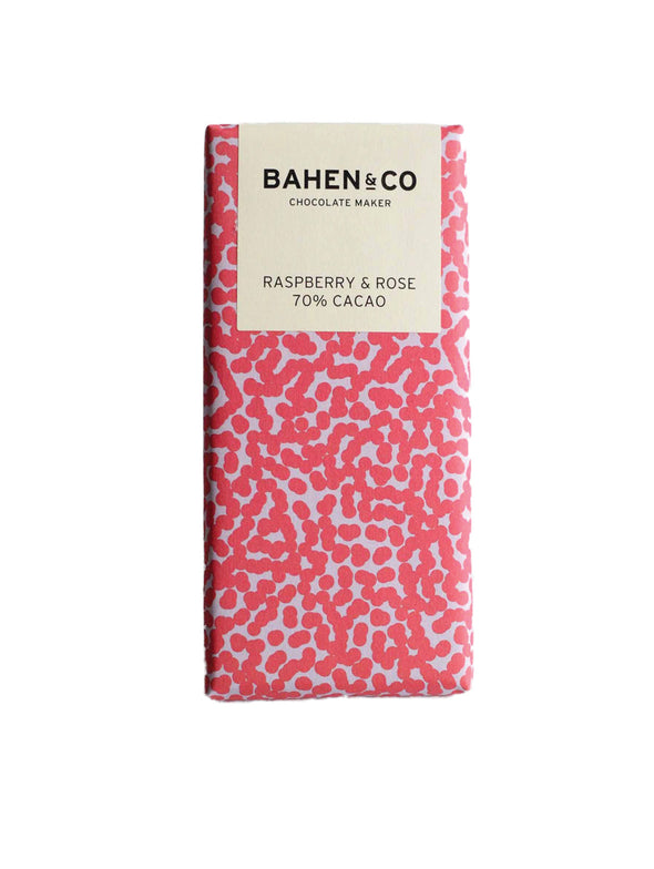 Bahen & Co Raspberry and Rose Dark Chocolate