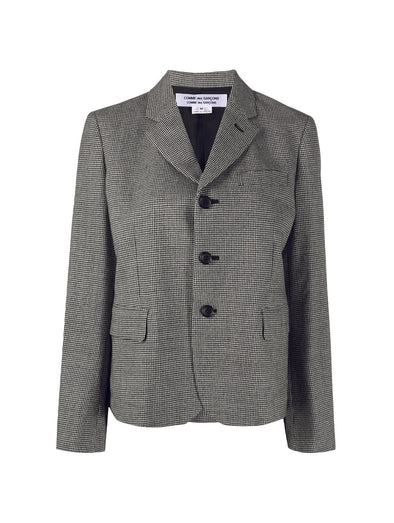 CDG CDG Hounds Tooth Fitted Blazer