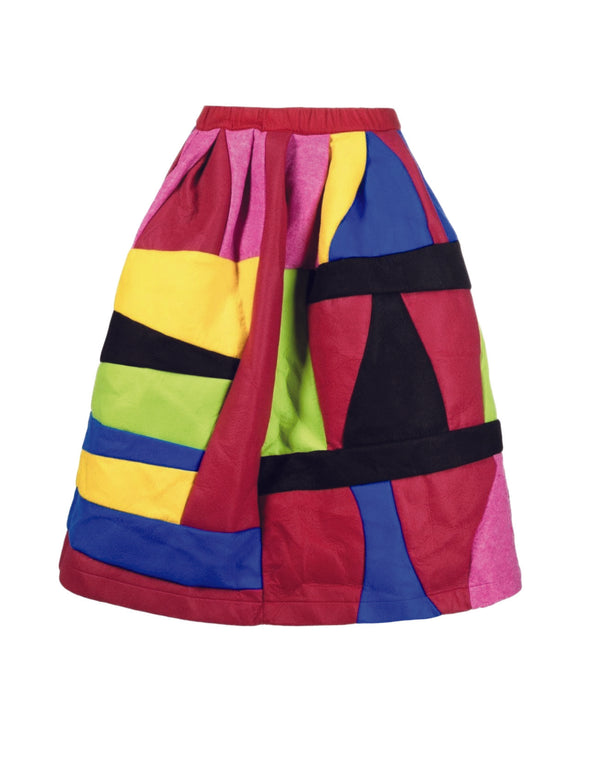 CDG CDG Patch Work Skirt