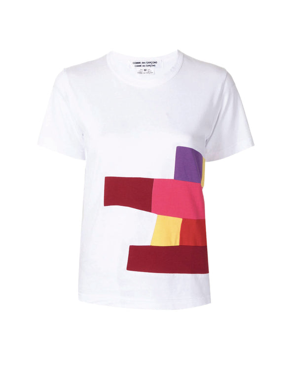 CDG CDG Colour Block Tee Shirt