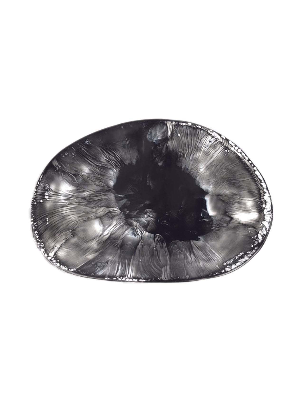 Dinosaur Designs Black Marble Long Temple Platter
