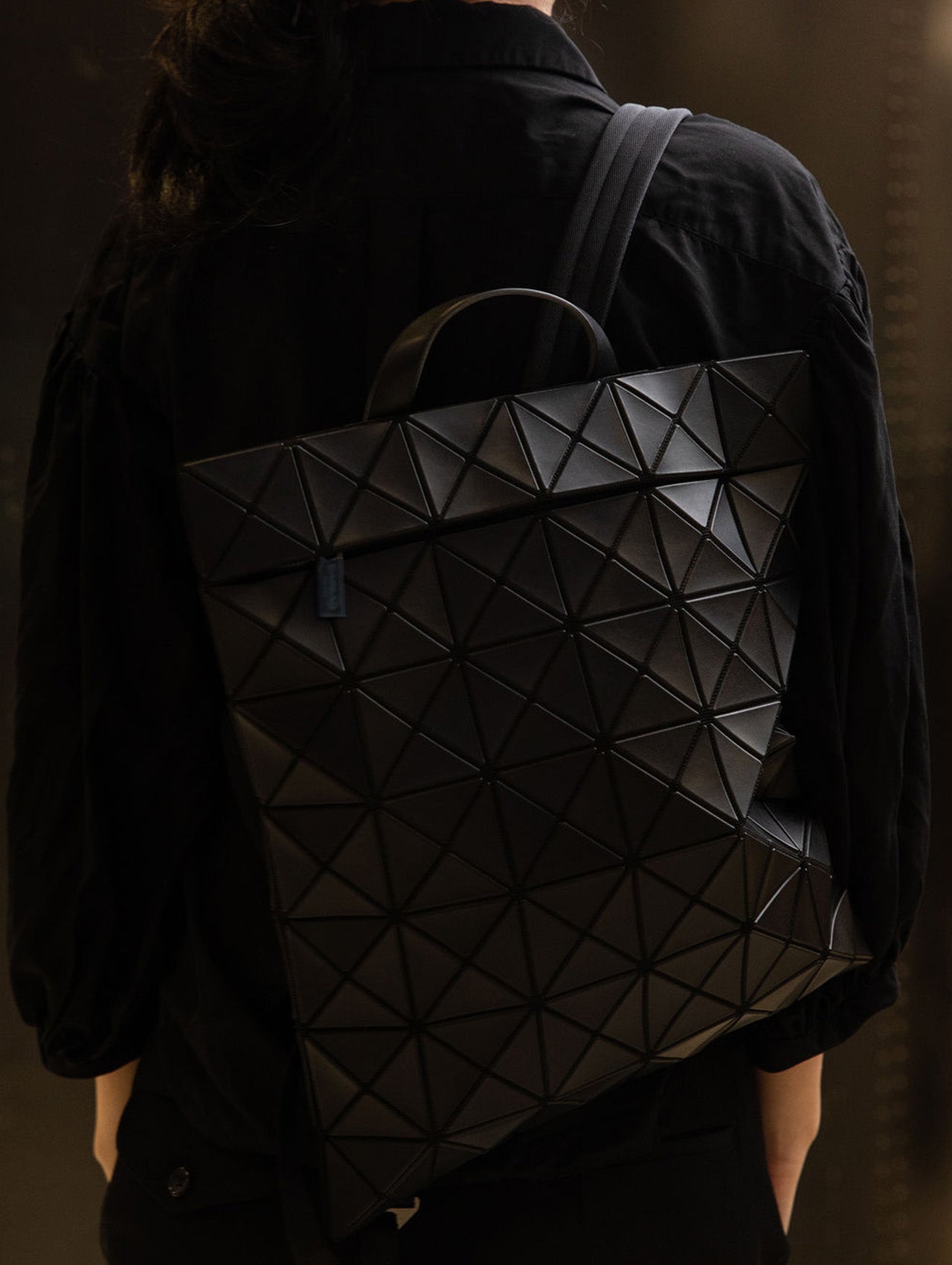 Bao Bao Issey Miyake Black Flatpack Backpack