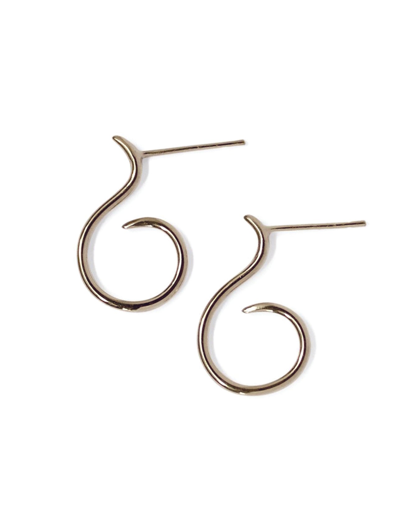 Momoko Hatano Swan Hoop Earrings
