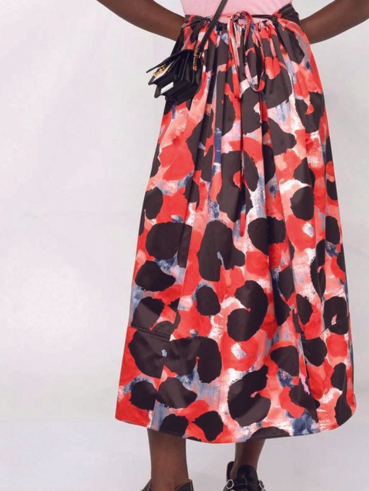 Marni Red Animalier Skirt