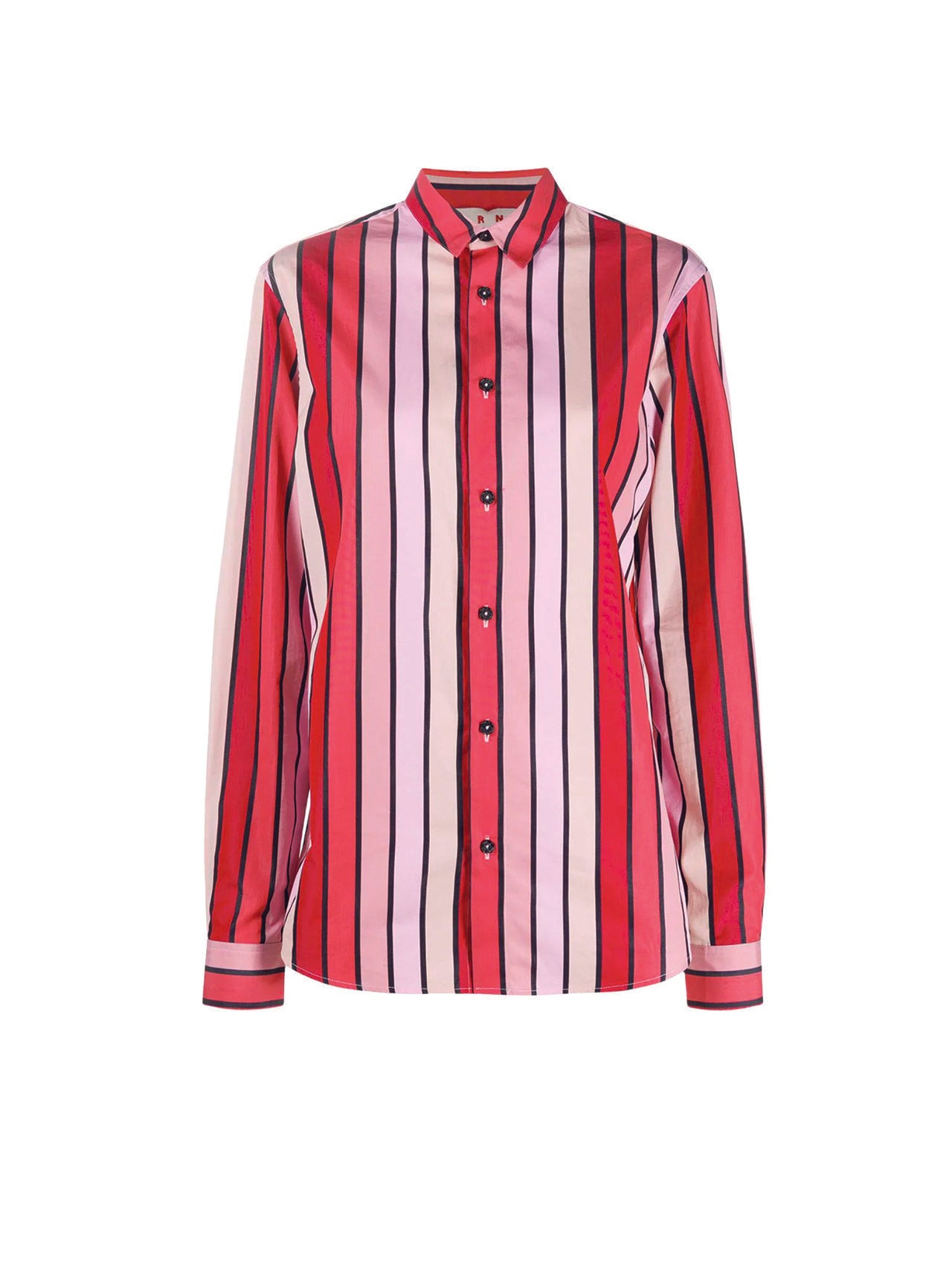 Marni Red Striped Tailored Shirt