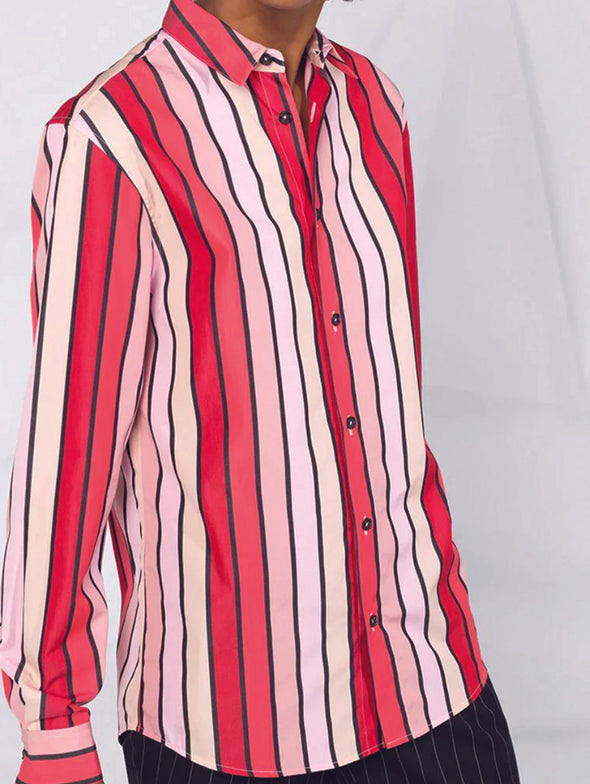 Marni Red Striped Tailored Shirt
