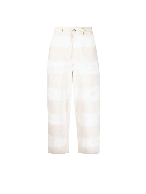Marni White Striped Trousers