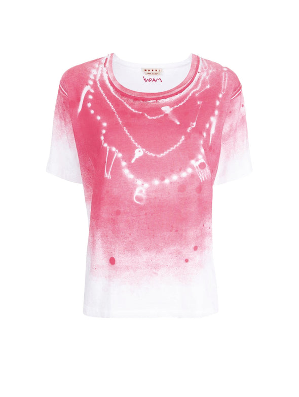 Marni Pink Tie Dye T-Shirt