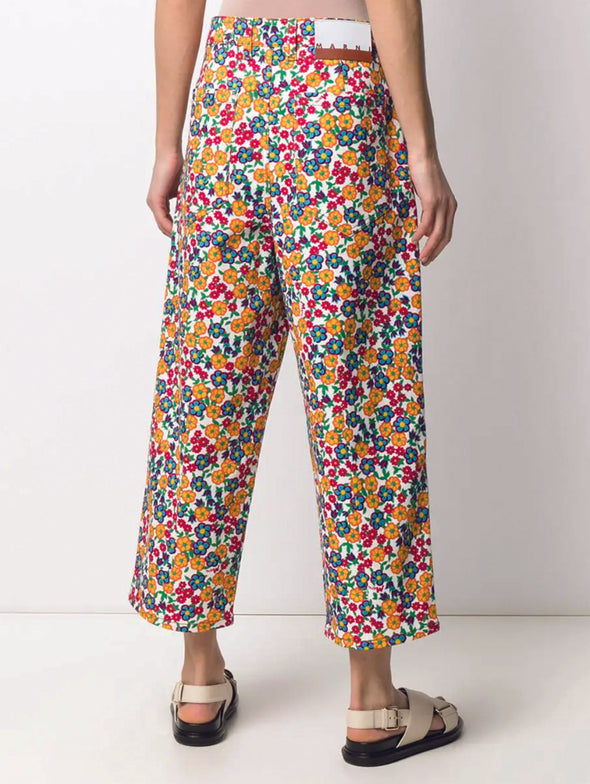 Marni Pop Garden Cropped Trousers