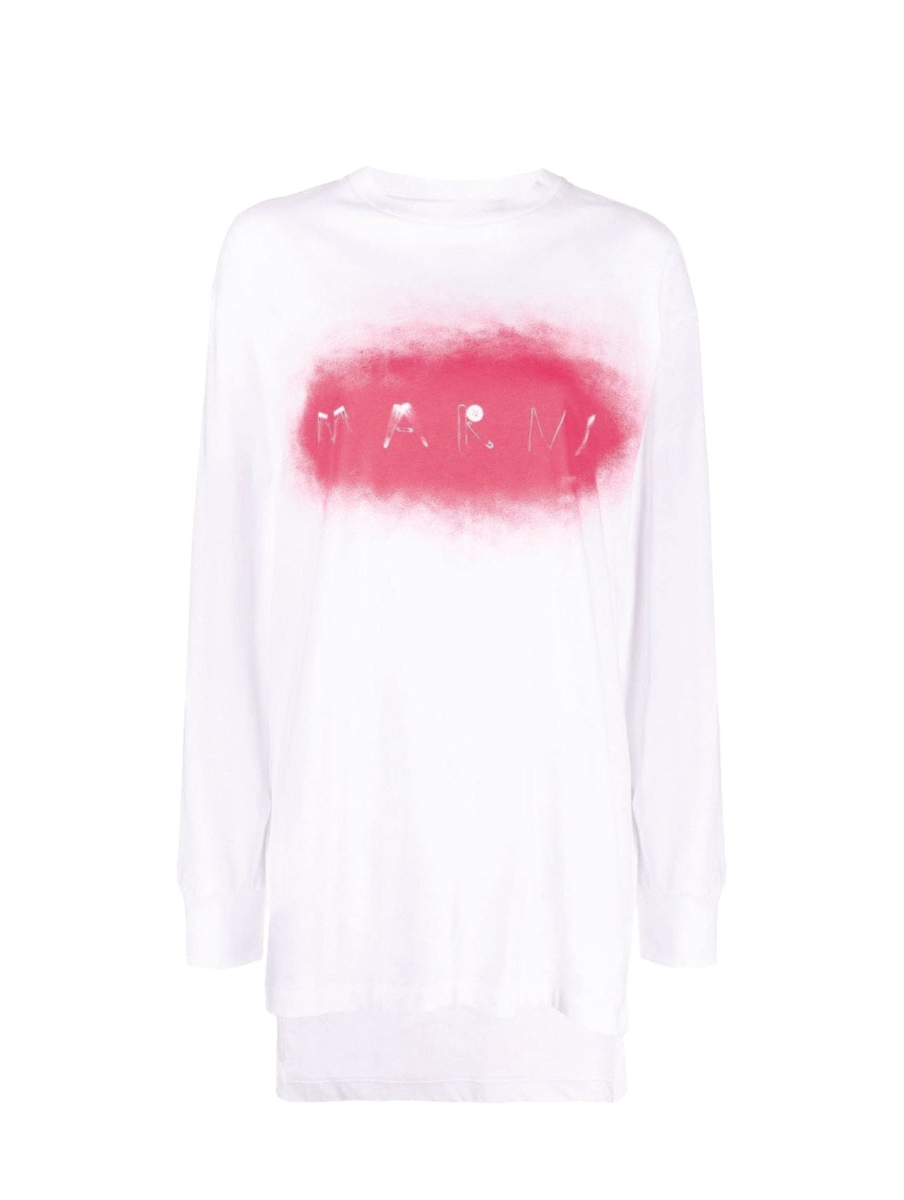 Marni Pink Longsleeve Splatter T-Shirt