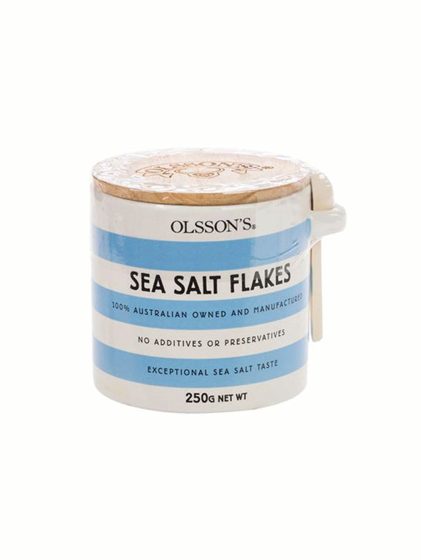Olsson's Stoneware Jar of Sea Salt Flakes