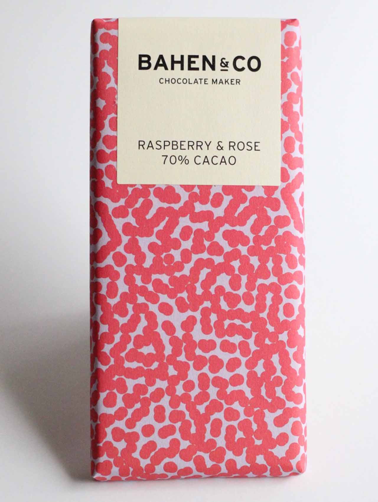 Bahen & Co Raspberry and Rose Dark Chocolate