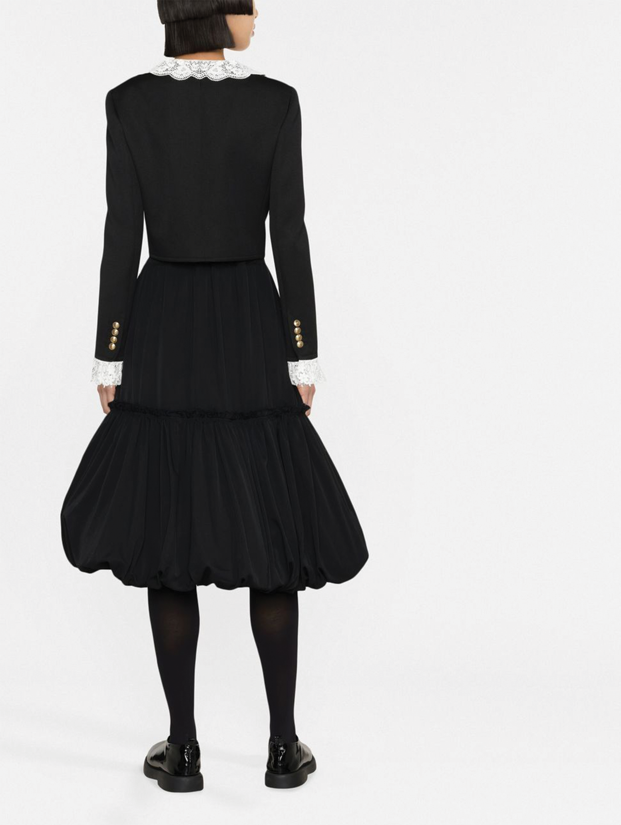 CDG CDG Black Gathered Balloon Skirt CDG CDG Black Gathered Balloon Skirt