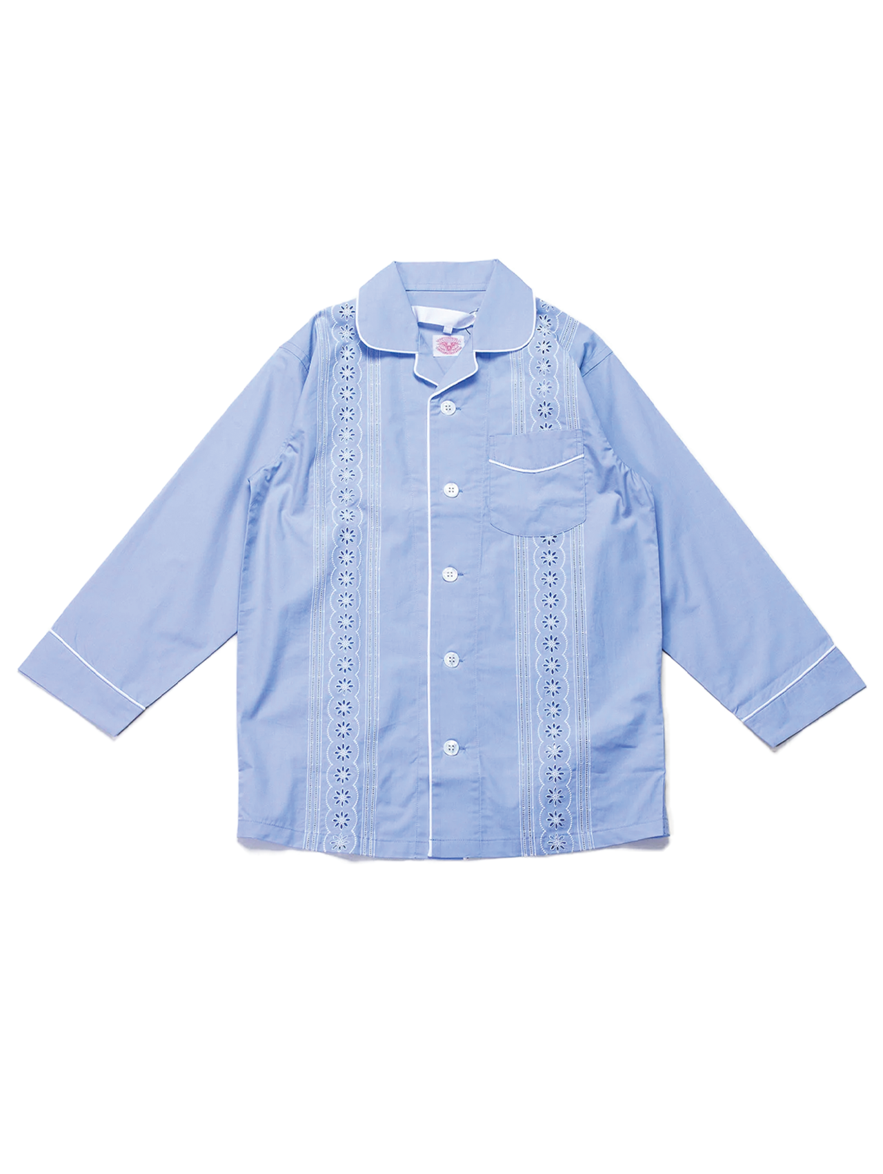 CDG TAO Blue Embroidered Blouse