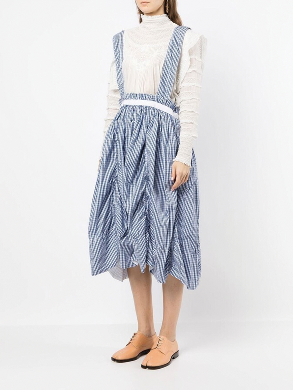 CDG TAO Blue Gingham Pinafore