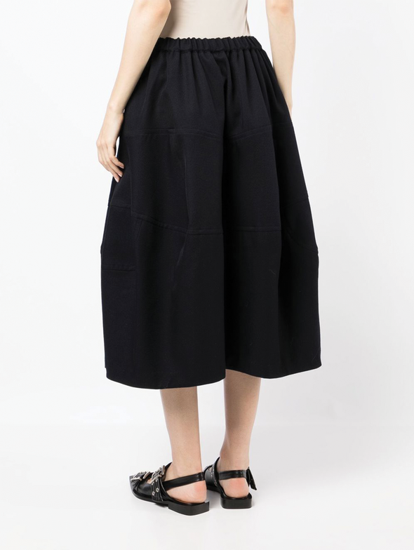 CDG CDG Navy Balloon Skirt