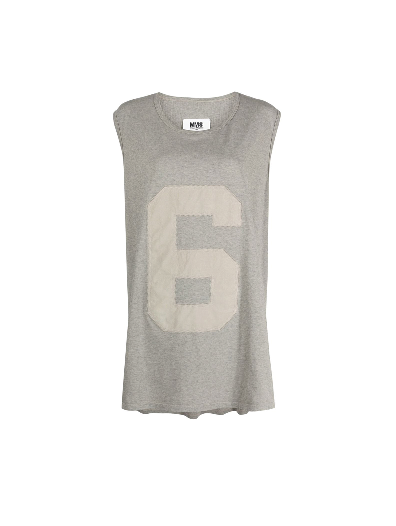 MM6 Grey Patch Logo Tank Top