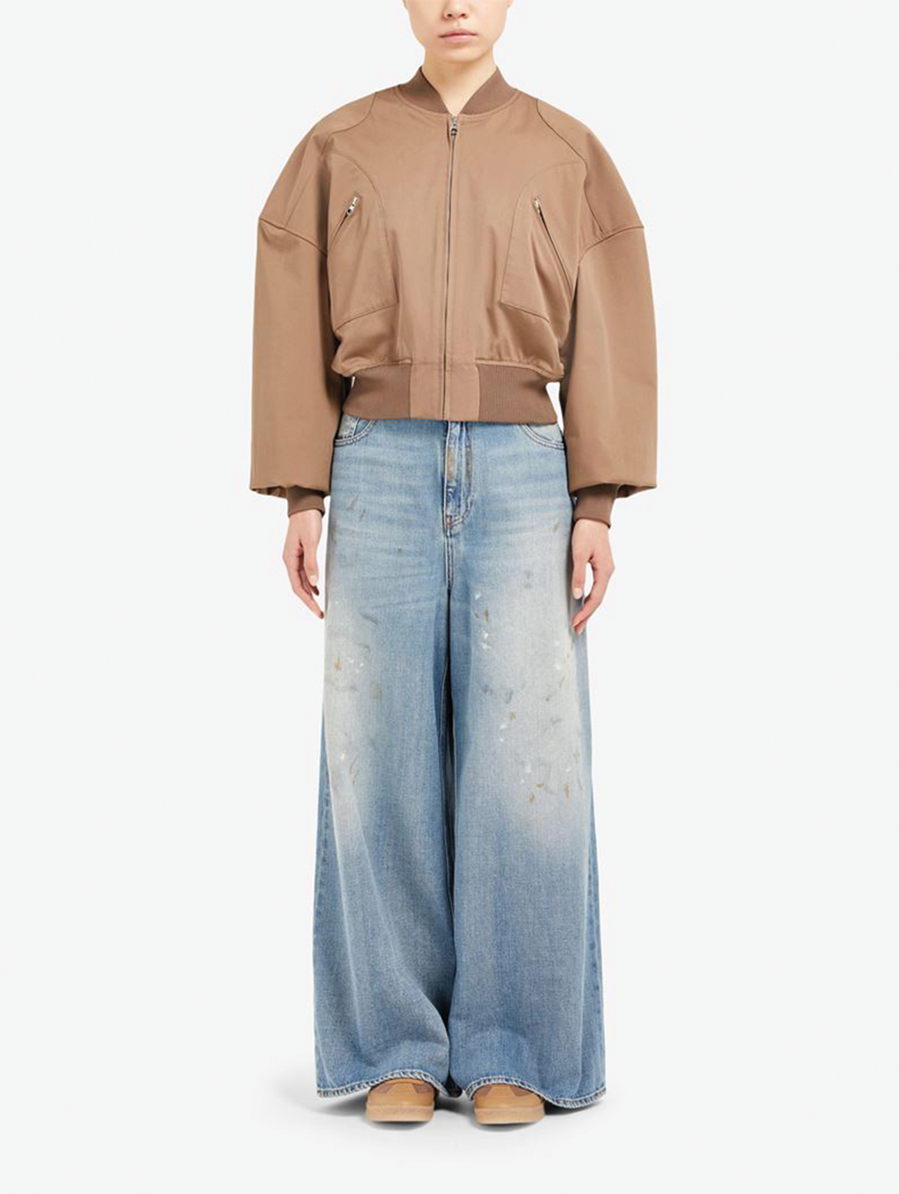 MM6 Taupe Bomber Jacket