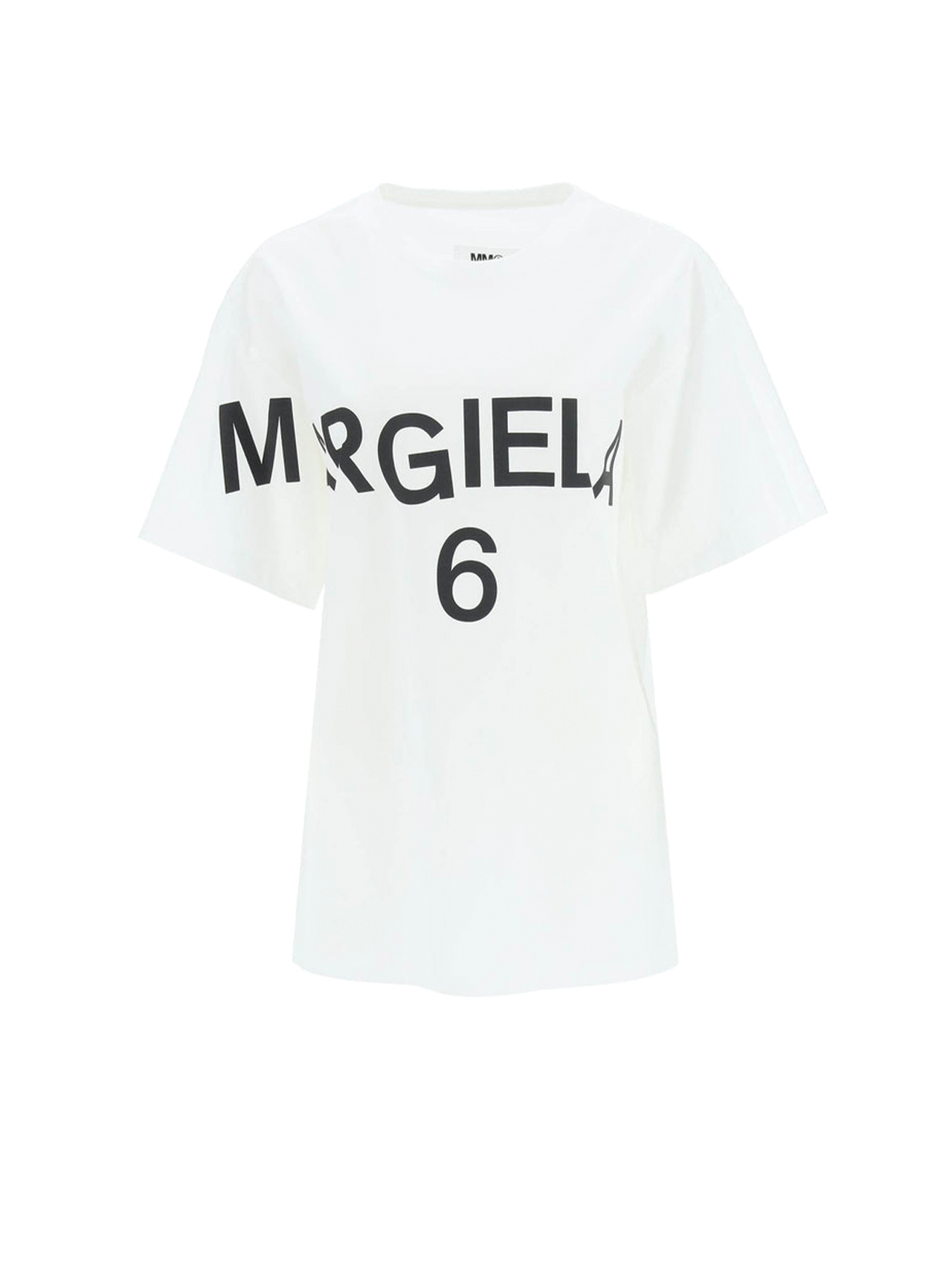 MM6 White Maxi Logo T-shirt