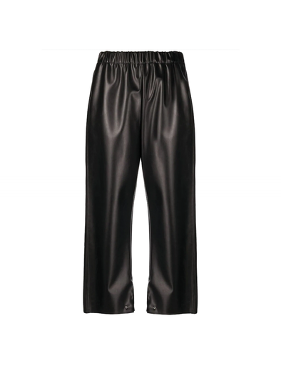 MM6 Black Faux Leather Pants