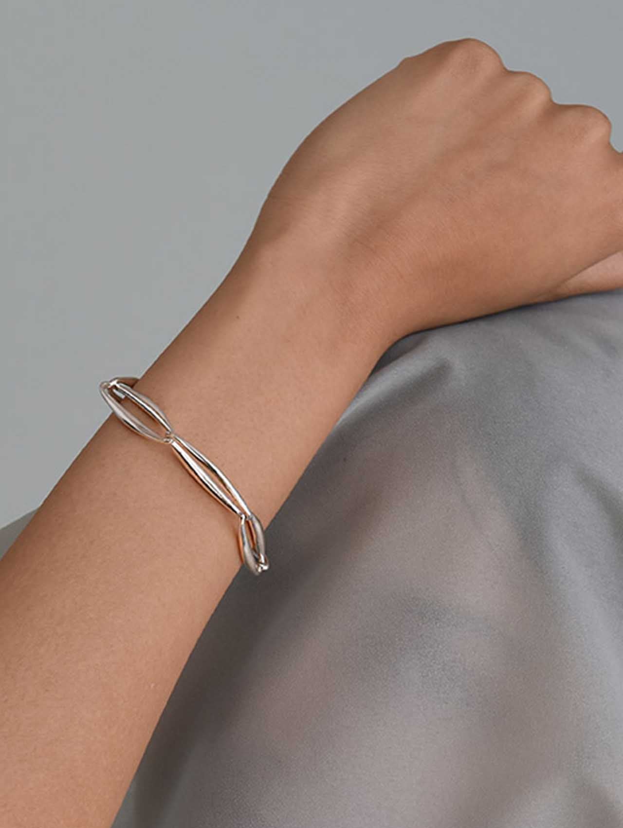 Momoko Hatano Silver Lineage Bracelet