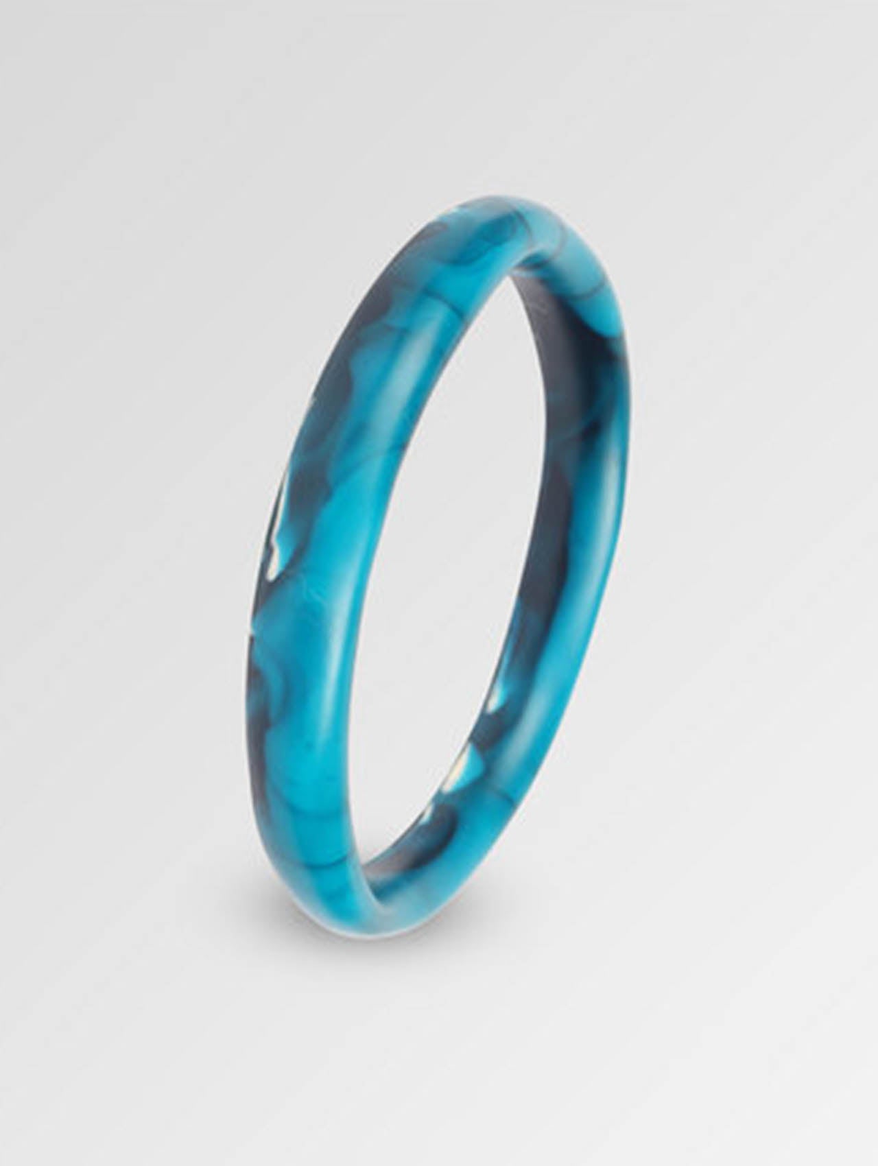 Dinosaur Designs Moody Blue Wishbone Bangle